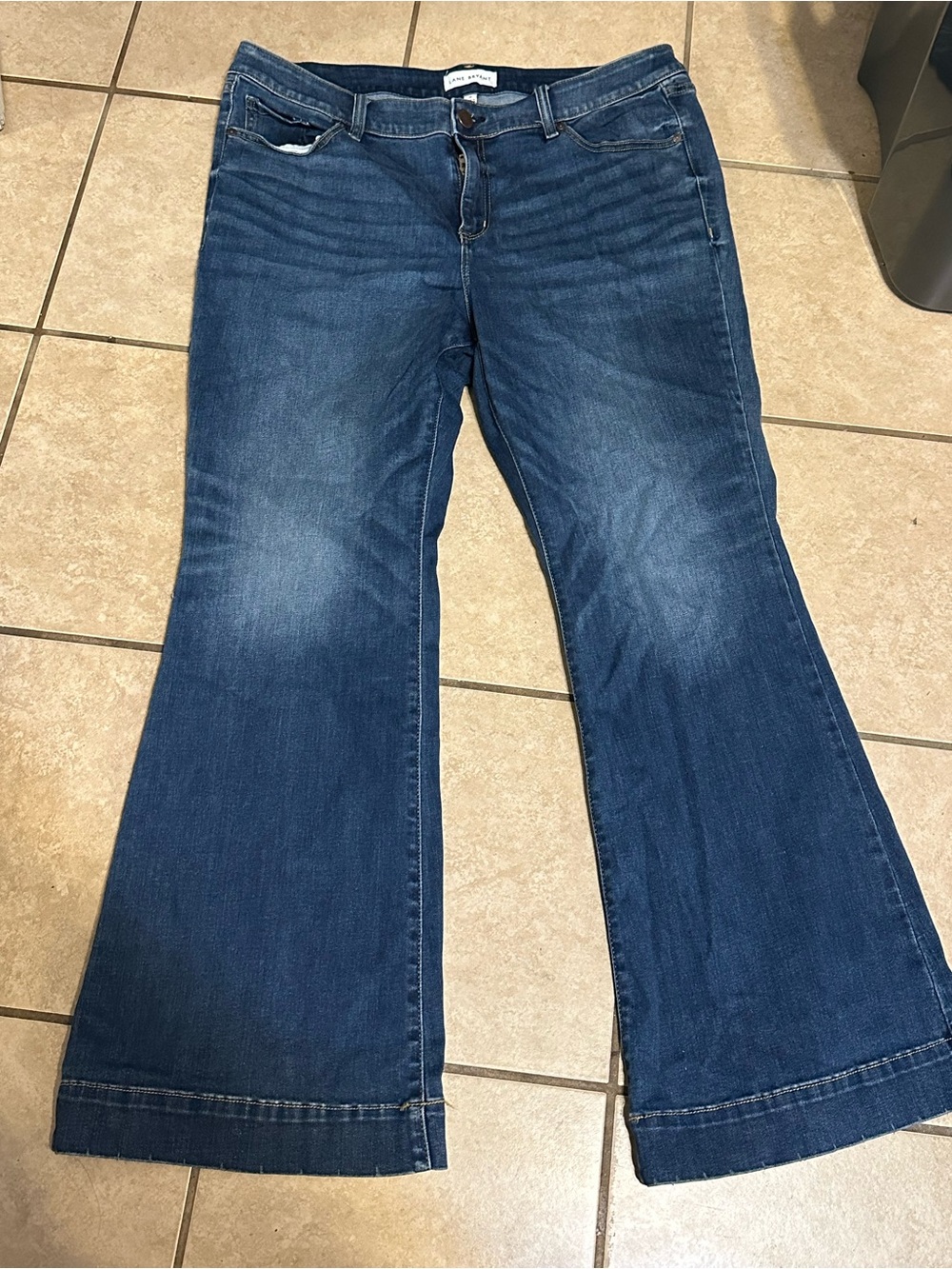 Women’s Dark Blue Flare Jeans Lane bryant